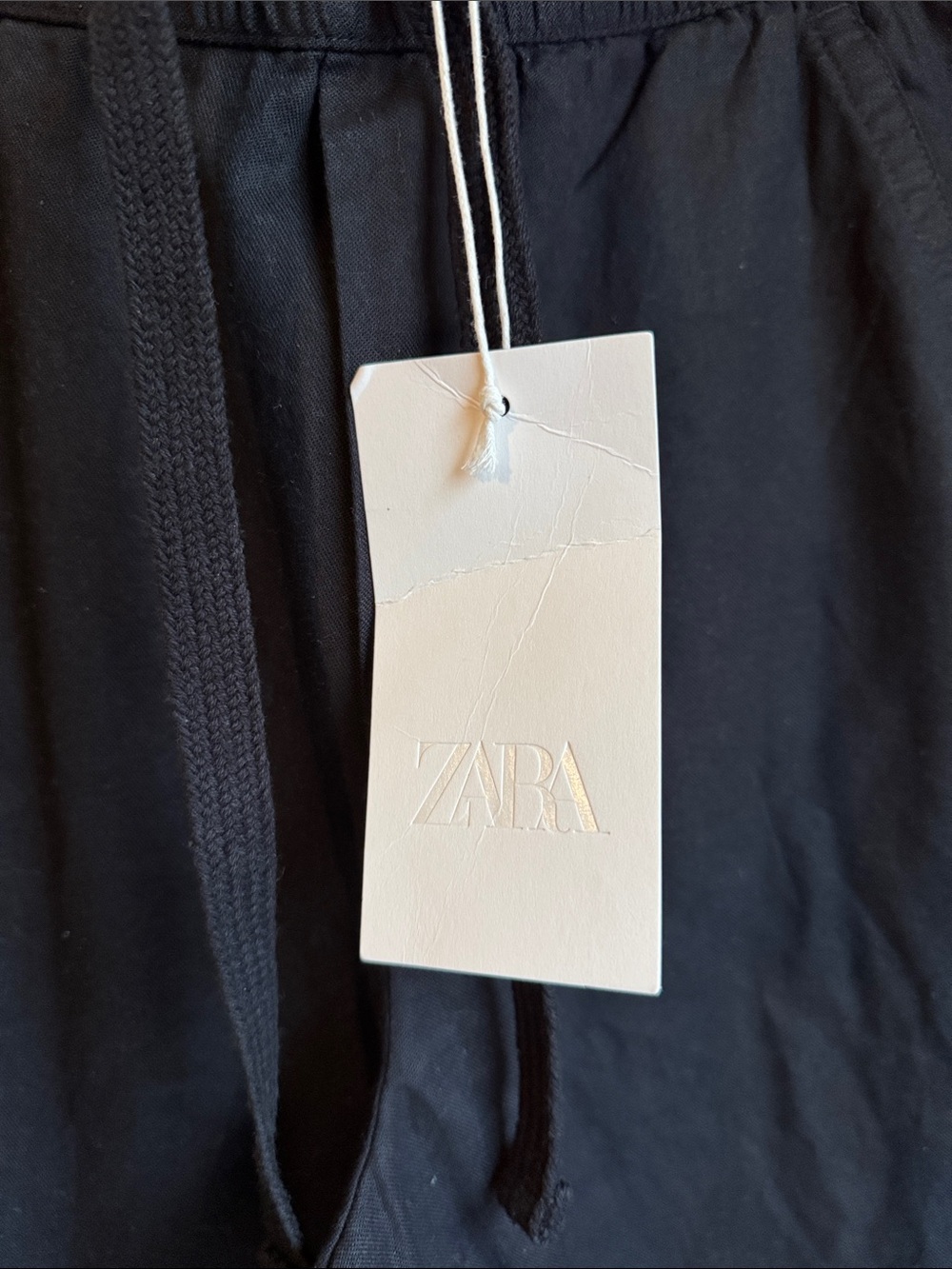 NWT! Zara Black Relaxed Fit Pants Size Small - Picture 6 of 8